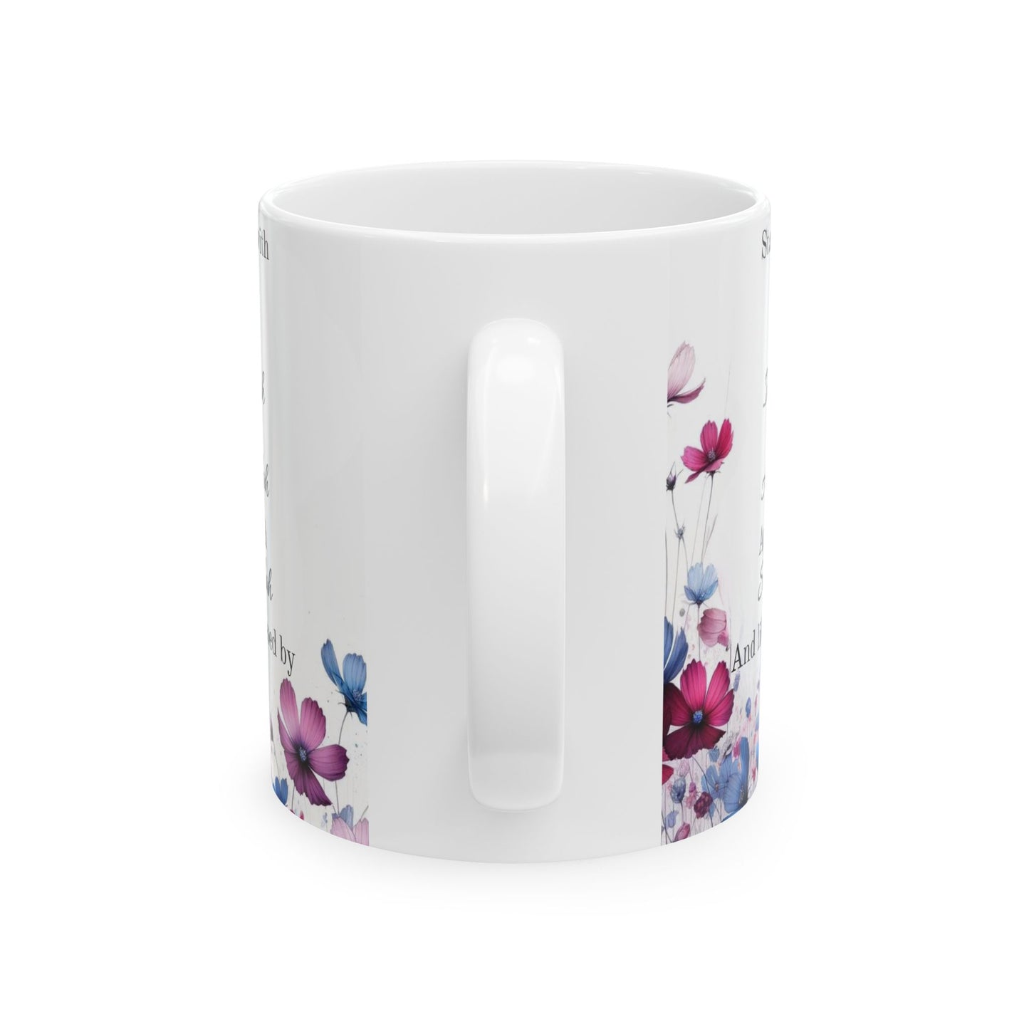 Islamic Motivational Floral Coffee Cup