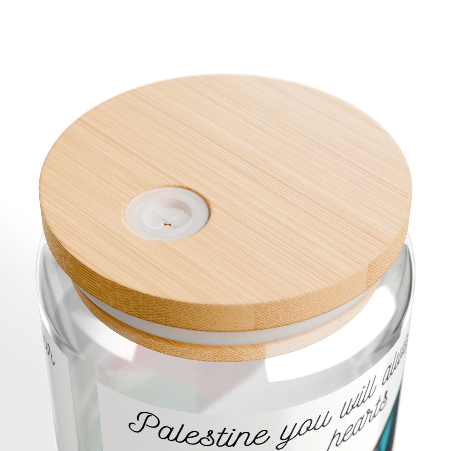 Palestine will always be in our hearts glass sipper