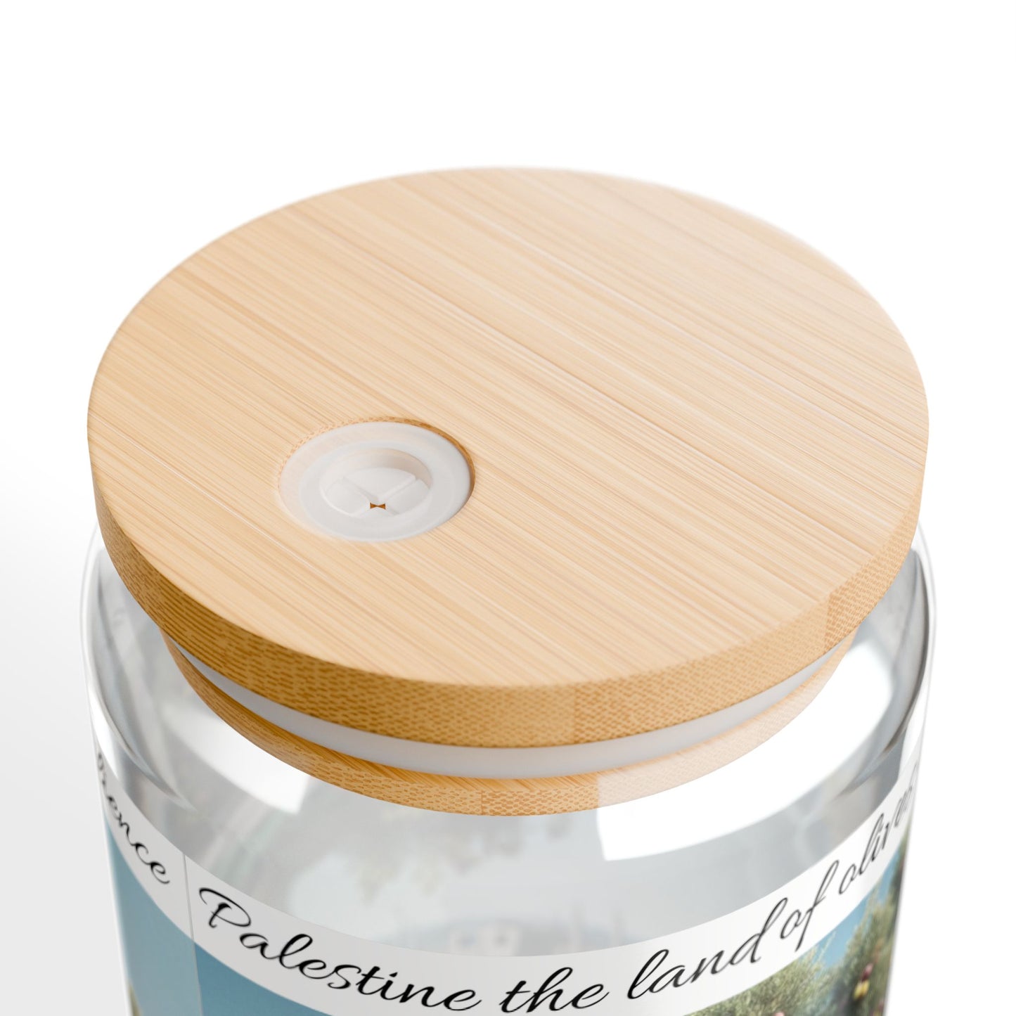 Palestine the land of olives and resistance glass sipper