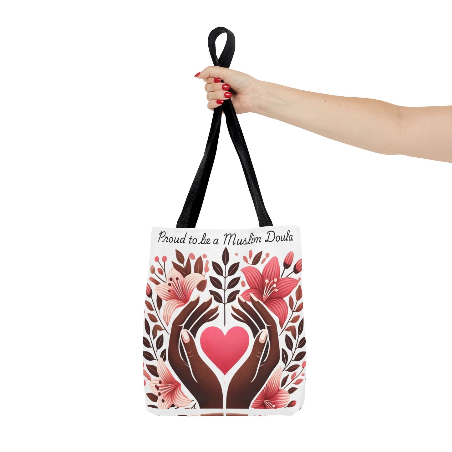 Customized African American Muslim Healthcare Worker Tote Bag