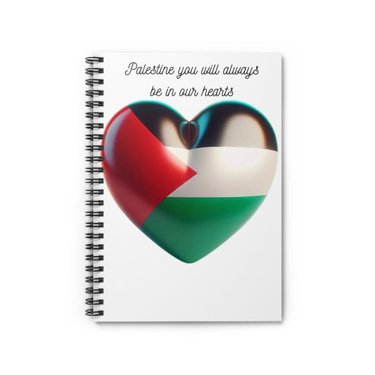 Palestine You will Always Be in Our Hearts Spiral Notebook