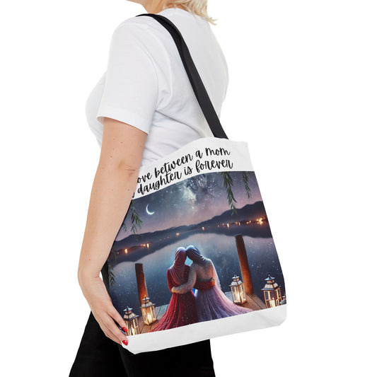 Arab Muslim Mom and Daughter Tote Bag