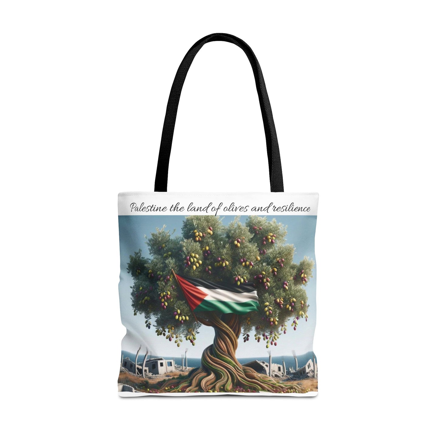 Palestine the land of olives and resilience Tote Bag
