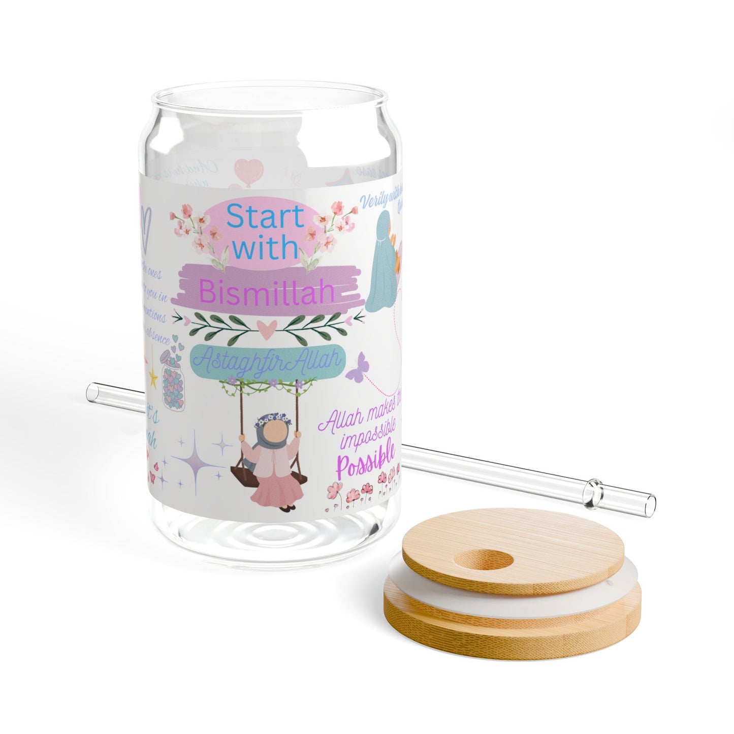 Start with Bismillah Sipper Glass