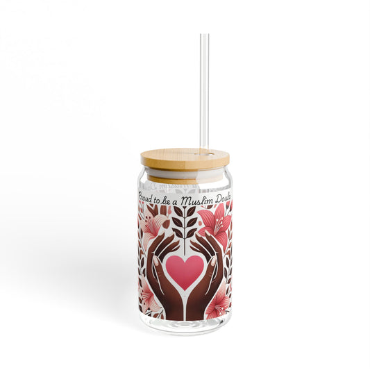 Customized African American Muslim Healthcare Worker Glass Sipper
