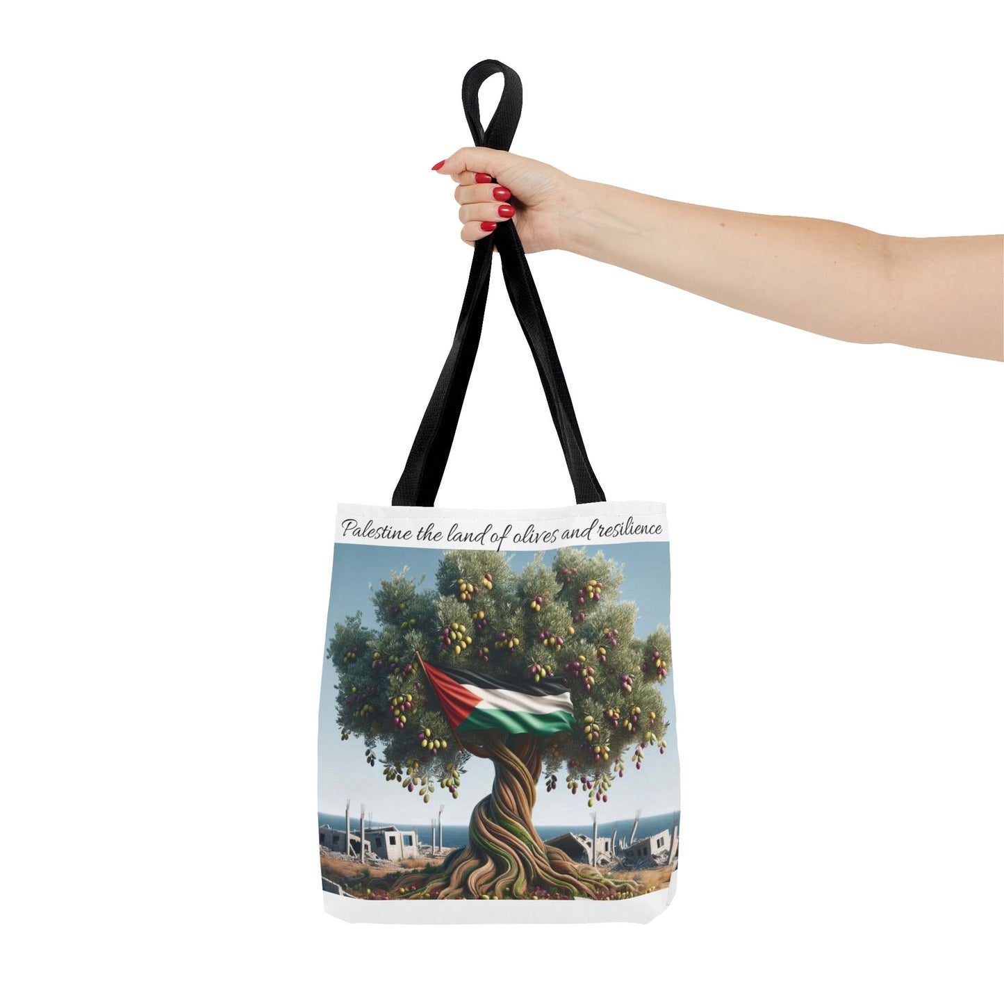 Palestine the land of olives and resilience Tote Bag