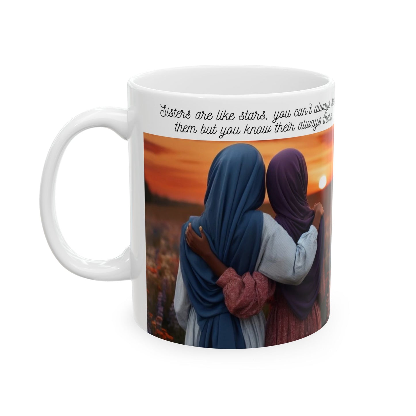 African American Muslim Sisters Coffee Cup