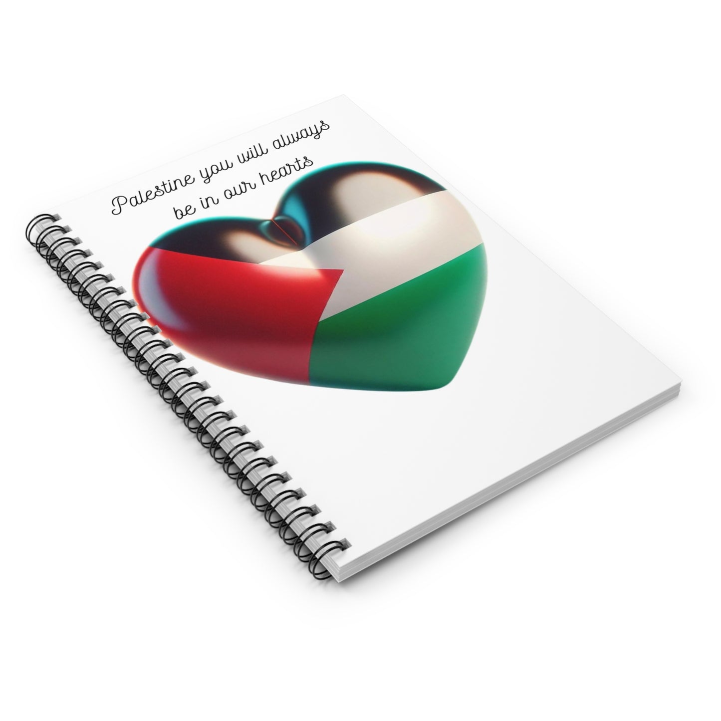 Palestine You will Always Be in Our Hearts Spiral Notebook