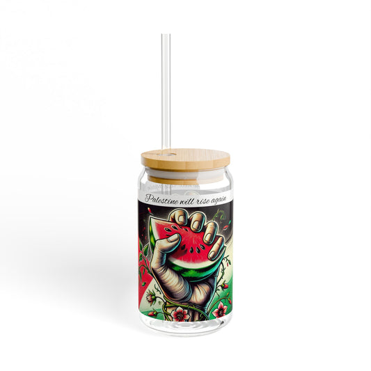 Palestine will rise again glass sipper