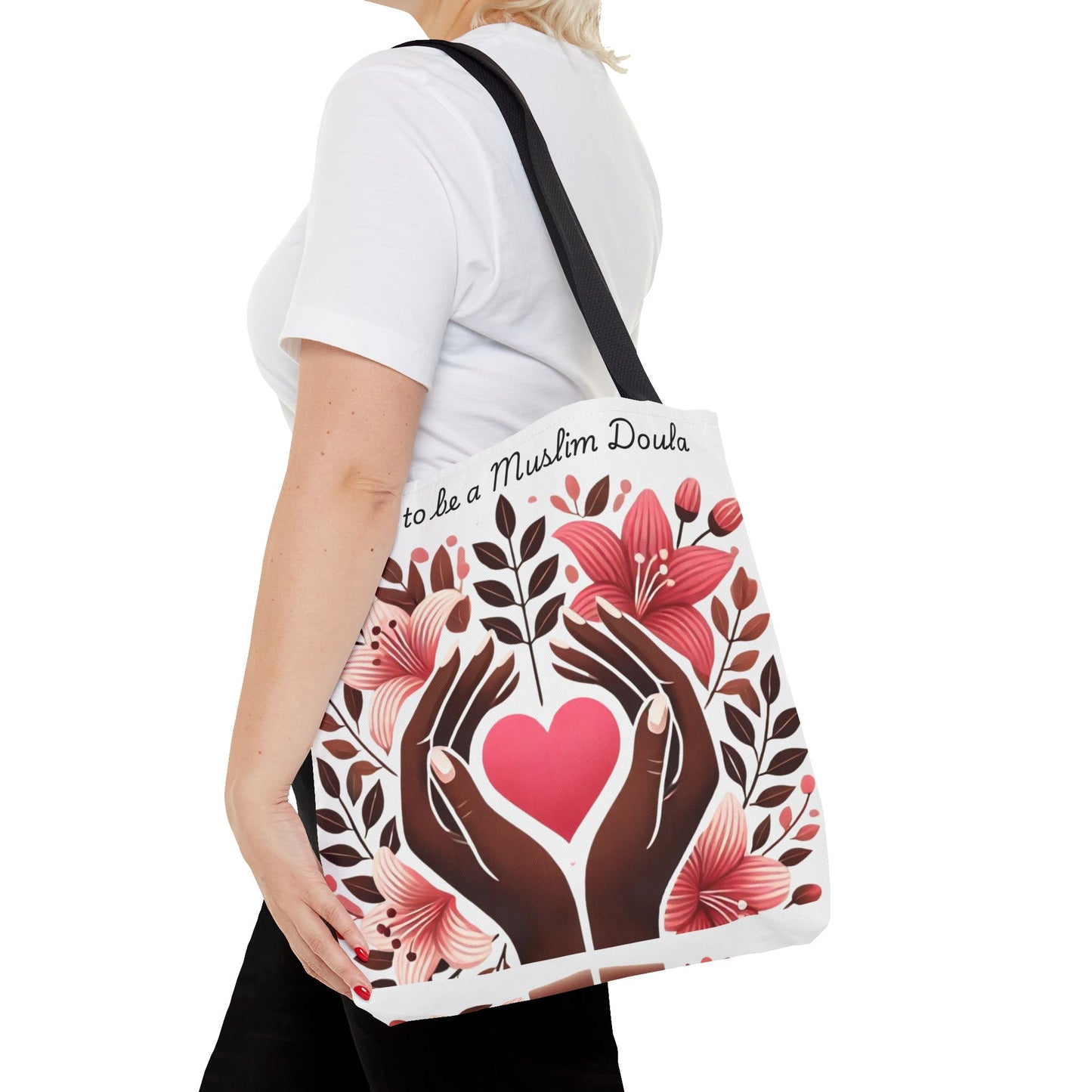 Customized African American Muslim Healthcare Worker Tote Bag