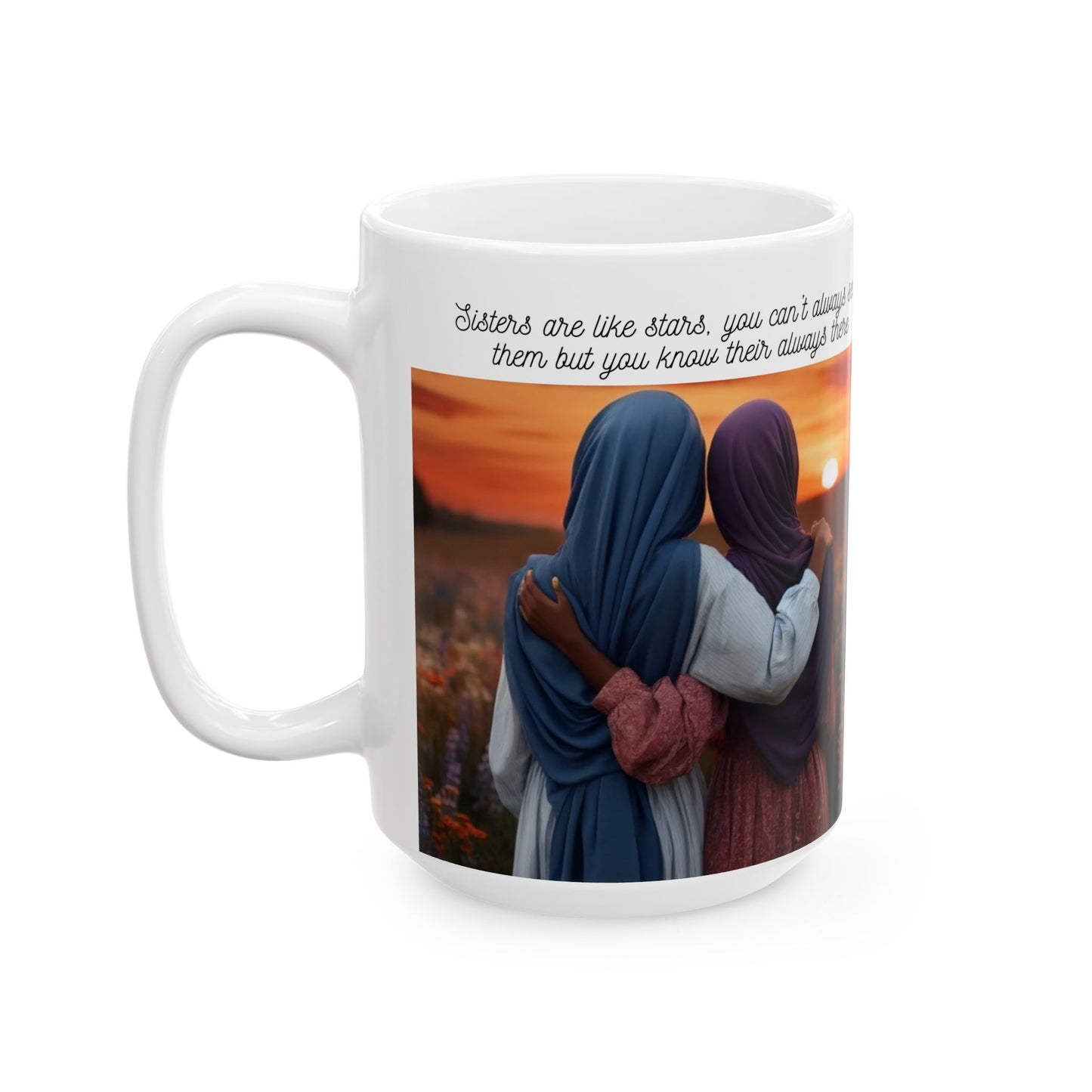 African American Muslim Sisters Coffee Cup