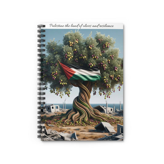 Palestine the Land of Olives and Resistance Notebook