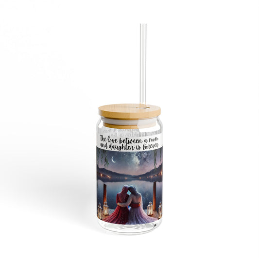 Arab Muslim Mom and Daughter Glass Sipper